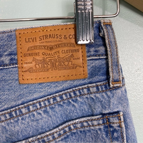 Levi’s Wedgie Straight Jeans Authentically Yours Distressed Sz 25 34964 0013 - Picture 4 of 6